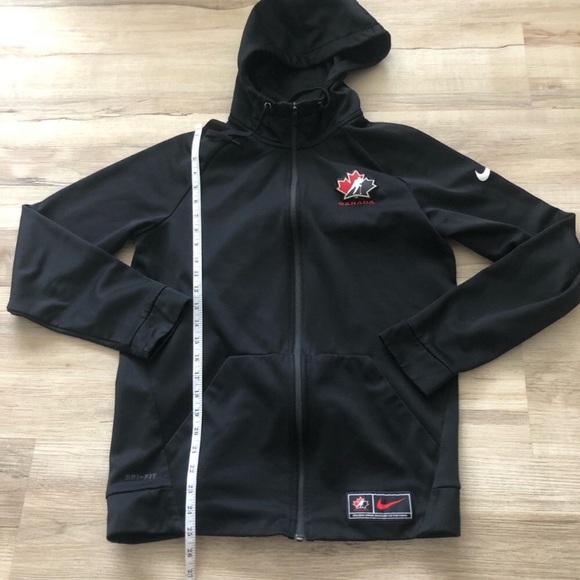 Nike Black Zip-Up Sweater with Logo - Picture 3 of 7